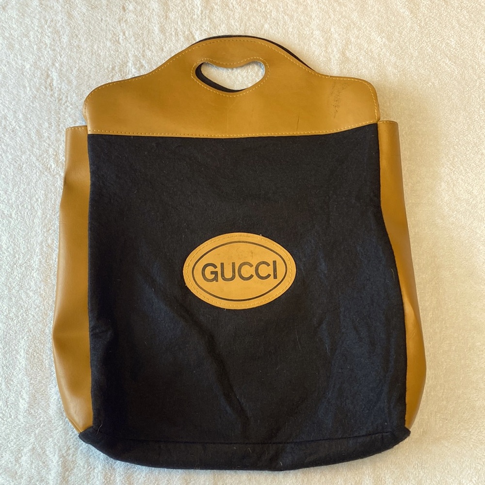 Vintage GUCCI wool/rayon Tote. Circa 80’s